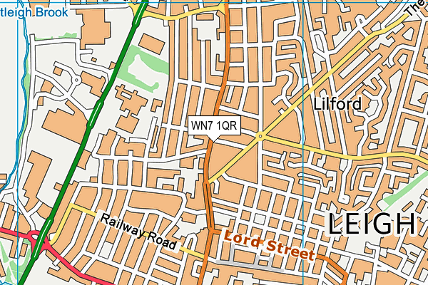 WN7 1QR map - OS VectorMap District (Ordnance Survey) WN7 1QR map - OS VectorMap District (Ordnance Survey)