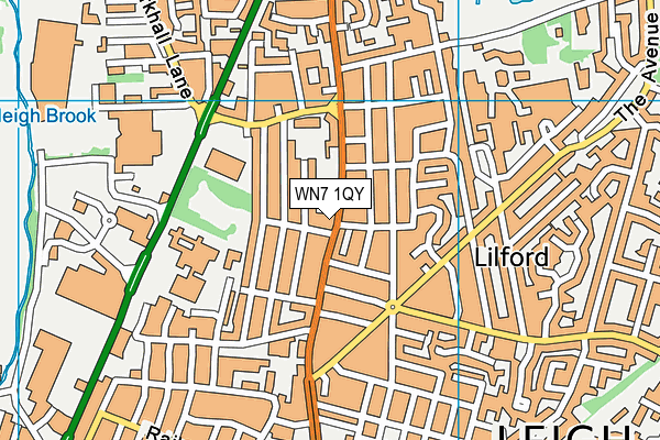 WN7 1QY map - OS VectorMap District (Ordnance Survey) WN7 1QY map - OS VectorMap District (Ordnance Survey)