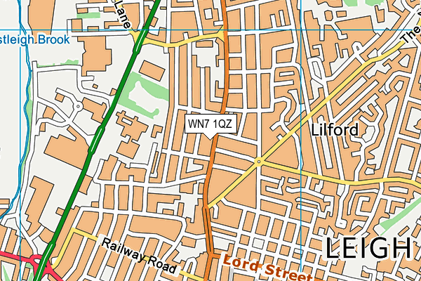 WN7 1QZ map - OS VectorMap District (Ordnance Survey) WN7 1QZ map - OS VectorMap District (Ordnance Survey)