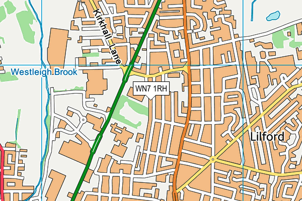 WN7 1RH map - OS VectorMap District (Ordnance Survey) WN7 1RH map - OS VectorMap District (Ordnance Survey)