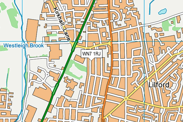 WN7 1RJ map - OS VectorMap District (Ordnance Survey) WN7 1RJ map - OS VectorMap District (Ordnance Survey)