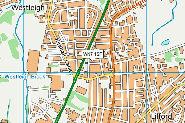 WN7 1SF map - OS VectorMap District (Ordnance Survey) WN7 1SF map - OS VectorMap District (Ordnance Survey)