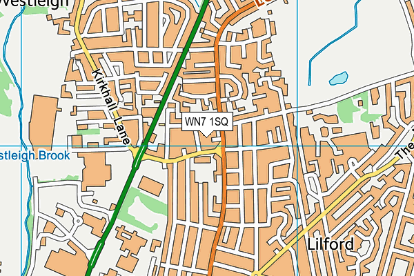 WN7 1SQ map - OS VectorMap District (Ordnance Survey) WN7 1SQ map - OS VectorMap District (Ordnance Survey)