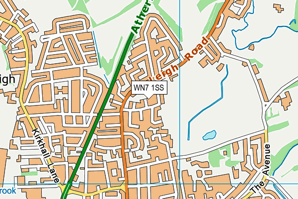 WN7 1SS map - OS VectorMap District (Ordnance Survey) WN7 1SS map - OS VectorMap District (Ordnance Survey)