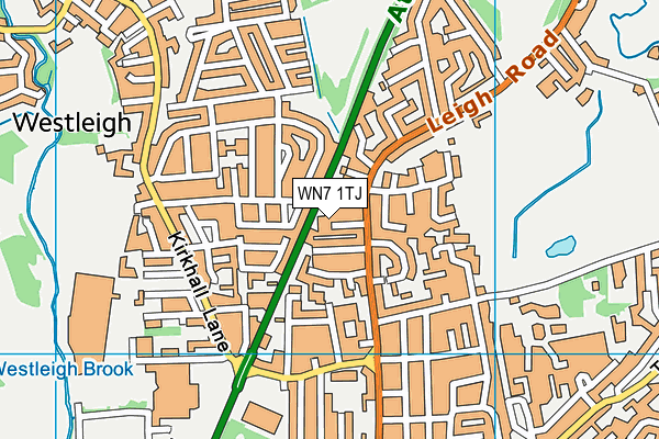 WN7 1TJ map - OS VectorMap District (Ordnance Survey) WN7 1TJ map - OS VectorMap District (Ordnance Survey)
