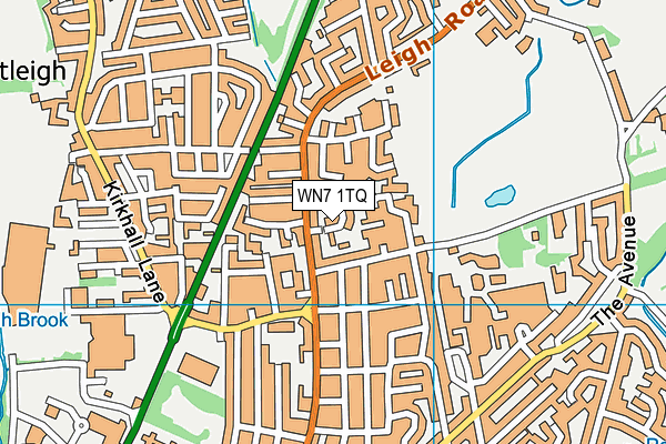 WN7 1TQ map - OS VectorMap District (Ordnance Survey) WN7 1TQ map - OS VectorMap District (Ordnance Survey)