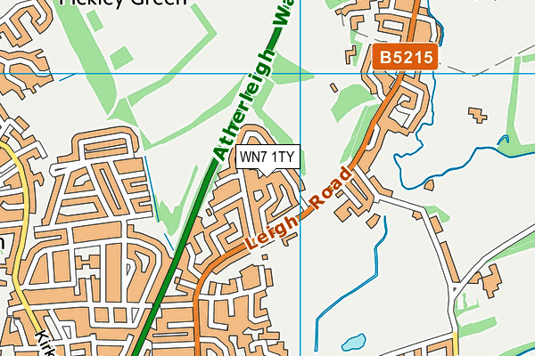 WN7 1TY map - OS VectorMap District (Ordnance Survey) WN7 1TY map - OS VectorMap District (Ordnance Survey)