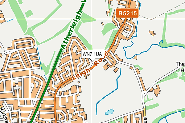 WN7 1UA map - OS VectorMap District (Ordnance Survey) WN7 1UA map - OS VectorMap District (Ordnance Survey)