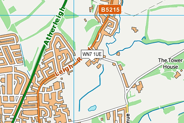 WN7 1UE map - OS VectorMap District (Ordnance Survey) WN7 1UE map - OS VectorMap District (Ordnance Survey)