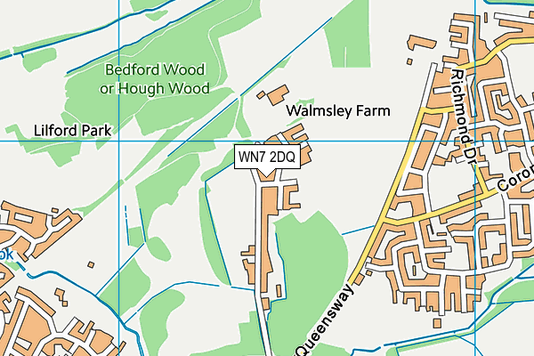 WN7 2DQ map - OS VectorMap District (Ordnance Survey) WN7 2DQ map - OS VectorMap District (Ordnance Survey)