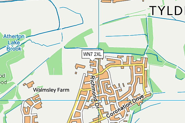 WN7 2XL map - OS VectorMap District (Ordnance Survey) WN7 2XL map - OS VectorMap District (Ordnance Survey)