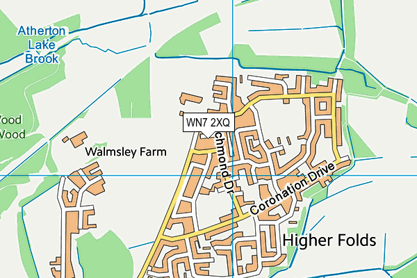 WN7 2XQ map - OS VectorMap District (Ordnance Survey) WN7 2XQ map - OS VectorMap District (Ordnance Survey)