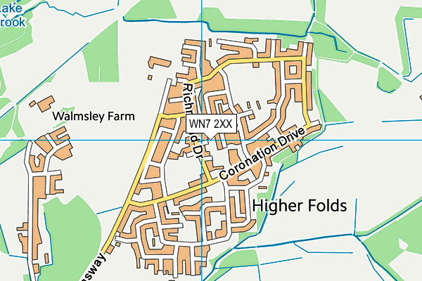 WN7 2XX map - OS VectorMap District (Ordnance Survey) WN7 2XX map - OS VectorMap District (Ordnance Survey)