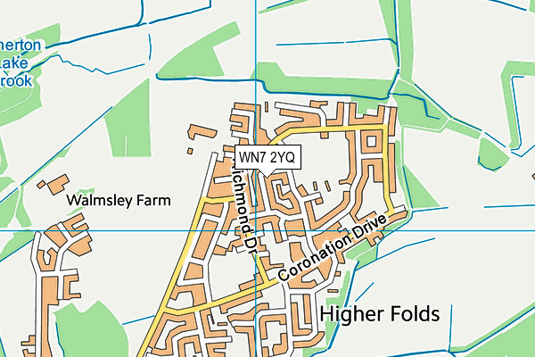 WN7 2YQ map - OS VectorMap District (Ordnance Survey) WN7 2YQ map - OS VectorMap District (Ordnance Survey)