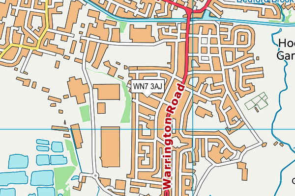 WN7 3AJ map - OS VectorMap District (Ordnance Survey) WN7 3AJ map - OS VectorMap District (Ordnance Survey)