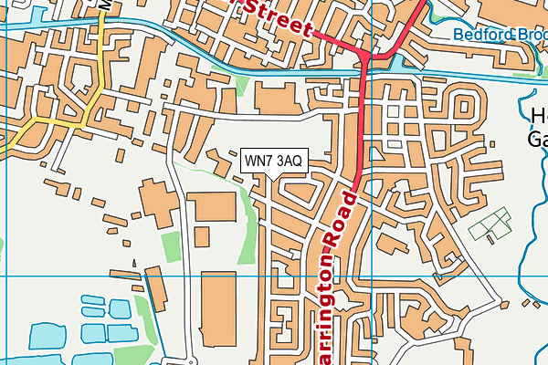 WN7 3AQ map - OS VectorMap District (Ordnance Survey) WN7 3AQ map - OS VectorMap District (Ordnance Survey)