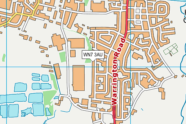 WN7 3AU map - OS VectorMap District (Ordnance Survey) WN7 3AU map - OS VectorMap District (Ordnance Survey)