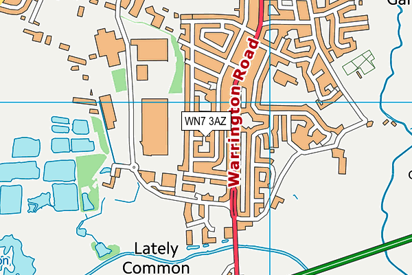 WN7 3AZ map - OS VectorMap District (Ordnance Survey) WN7 3AZ map - OS VectorMap District (Ordnance Survey)