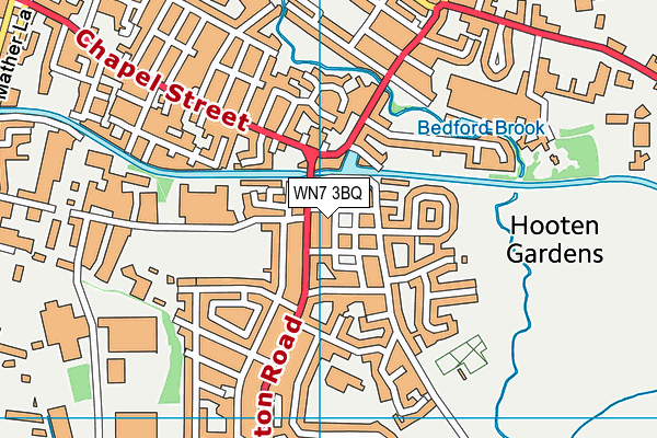 WN7 3BQ map - OS VectorMap District (Ordnance Survey) WN7 3BQ map - OS VectorMap District (Ordnance Survey)