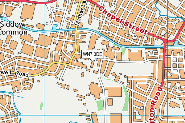 WN7 3DE map - OS VectorMap District (Ordnance Survey) WN7 3DE map - OS VectorMap District (Ordnance Survey)