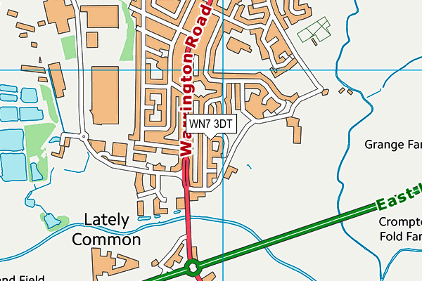 WN7 3DT map - OS VectorMap District (Ordnance Survey) WN7 3DT map - OS VectorMap District (Ordnance Survey)