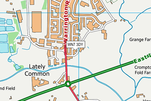 WN7 3DY map - OS VectorMap District (Ordnance Survey) WN7 3DY map - OS VectorMap District (Ordnance Survey)