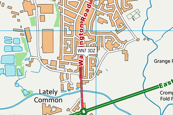 WN7 3DZ map - OS VectorMap District (Ordnance Survey) WN7 3DZ map - OS VectorMap District (Ordnance Survey)