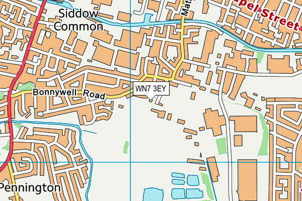 WN7 3EY map - OS VectorMap District (Ordnance Survey) WN7 3EY map - OS VectorMap District (Ordnance Survey)
