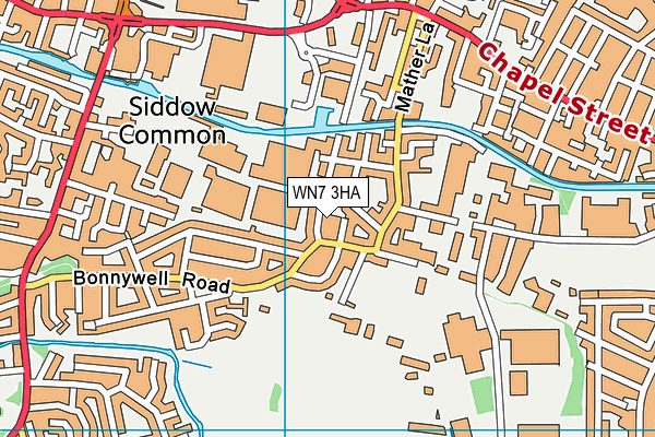WN7 3HA map - OS VectorMap District (Ordnance Survey) WN7 3HA map - OS VectorMap District (Ordnance Survey)