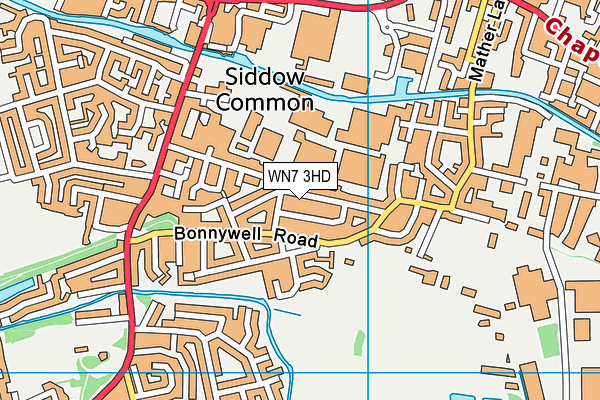 WN7 3HD map - OS VectorMap District (Ordnance Survey) WN7 3HD map - OS VectorMap District (Ordnance Survey)