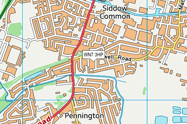 WN7 3HP map - OS VectorMap District (Ordnance Survey) WN7 3HP map - OS VectorMap District (Ordnance Survey)