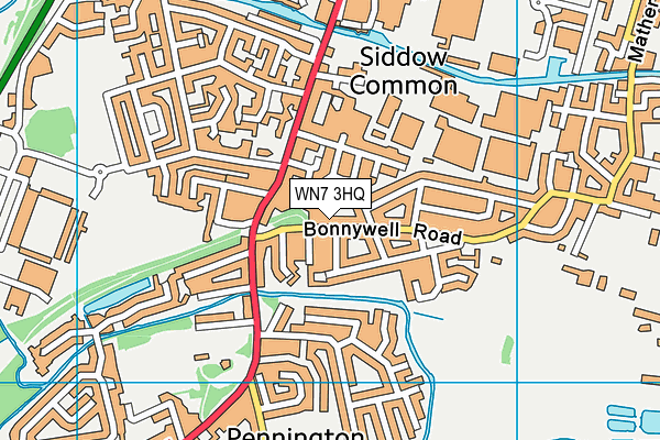 WN7 3HQ map - OS VectorMap District (Ordnance Survey) WN7 3HQ map - OS VectorMap District (Ordnance Survey)