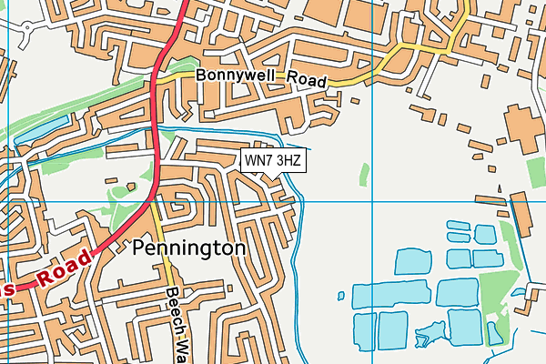 WN7 3HZ map - OS VectorMap District (Ordnance Survey)
