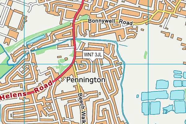 WN7 3JL map - OS VectorMap District (Ordnance Survey) WN7 3JL map - OS VectorMap District (Ordnance Survey)