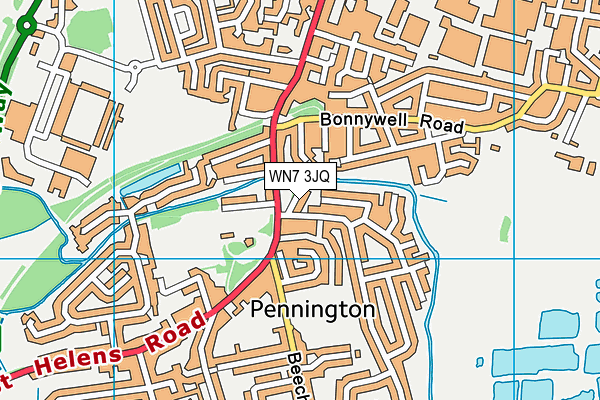 WN7 3JQ map - OS VectorMap District (Ordnance Survey) WN7 3JQ map - OS VectorMap District (Ordnance Survey)