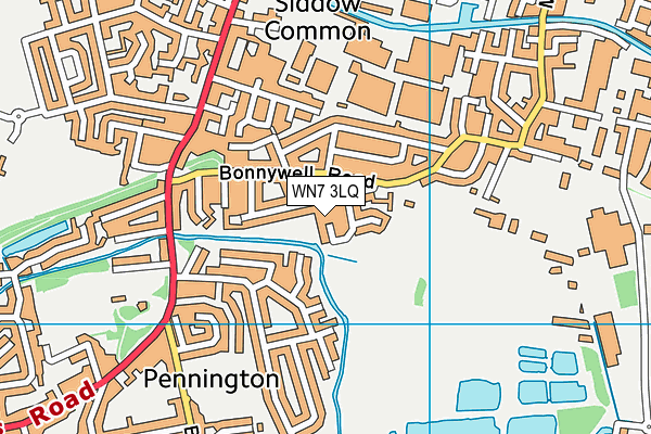 WN7 3LQ map - OS VectorMap District (Ordnance Survey) WN7 3LQ map - OS VectorMap District (Ordnance Survey)