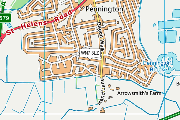 WN7 3LZ map - OS VectorMap District (Ordnance Survey) WN7 3LZ map - OS VectorMap District (Ordnance Survey)