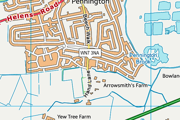 WN7 3NA map - OS VectorMap District (Ordnance Survey) WN7 3NA map - OS VectorMap District (Ordnance Survey)