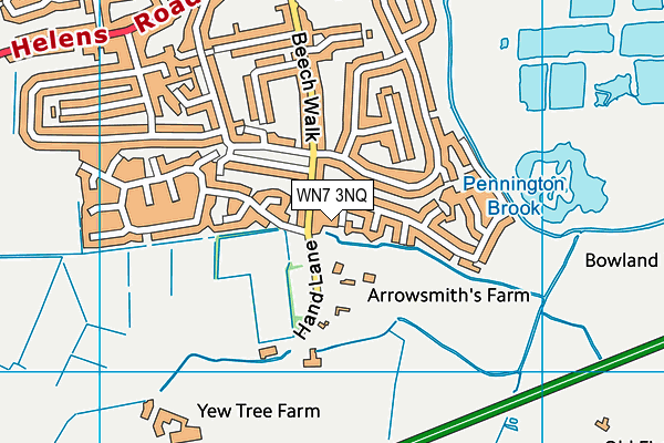 WN7 3NQ map - OS VectorMap District (Ordnance Survey) WN7 3NQ map - OS VectorMap District (Ordnance Survey)
