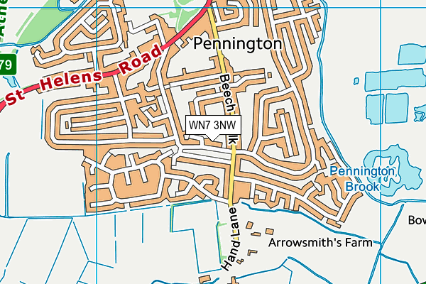 WN7 3NW map - OS VectorMap District (Ordnance Survey) WN7 3NW map - OS VectorMap District (Ordnance Survey)