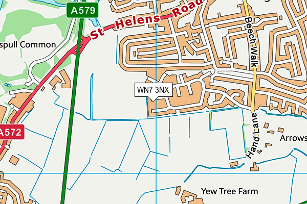 WN7 3NX map - OS VectorMap District (Ordnance Survey) WN7 3NX map - OS VectorMap District (Ordnance Survey)