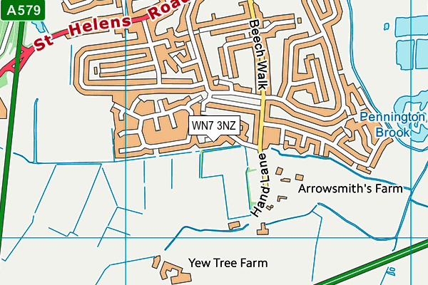 WN7 3NZ map - OS VectorMap District (Ordnance Survey) WN7 3NZ map - OS VectorMap District (Ordnance Survey)