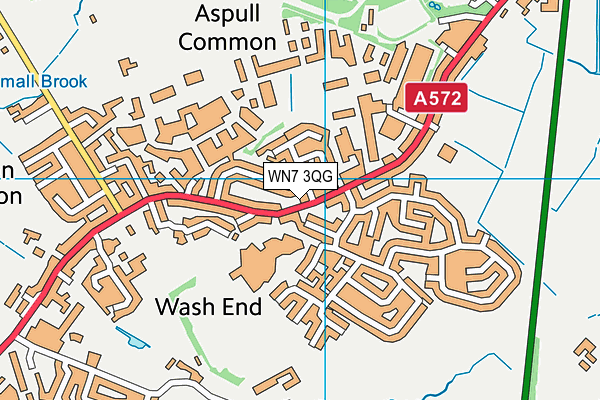 WN7 3QG map - OS VectorMap District (Ordnance Survey)