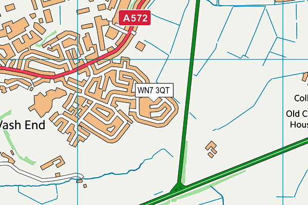 WN7 3QT map - OS VectorMap District (Ordnance Survey) WN7 3QT map - OS VectorMap District (Ordnance Survey)
