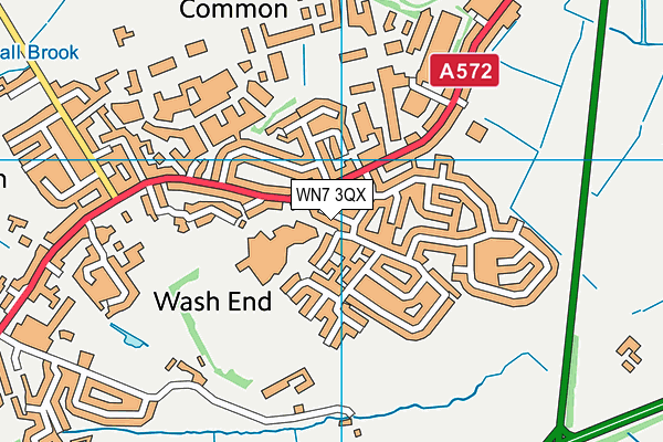 WN7 3QX map - OS VectorMap District (Ordnance Survey) WN7 3QX map - OS VectorMap District (Ordnance Survey)