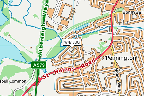 WN7 3UQ map - OS VectorMap District (Ordnance Survey) WN7 3UQ map - OS VectorMap District (Ordnance Survey)