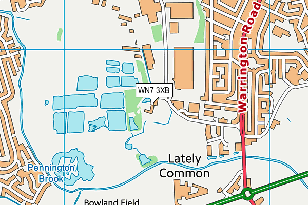 WN7 3XB map - OS VectorMap District (Ordnance Survey) WN7 3XB map - OS VectorMap District (Ordnance Survey)