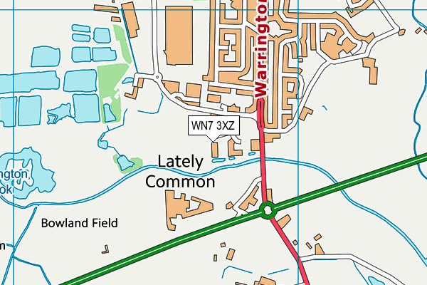 WN7 3XZ map - OS VectorMap District (Ordnance Survey) WN7 3XZ map - OS VectorMap District (Ordnance Survey)