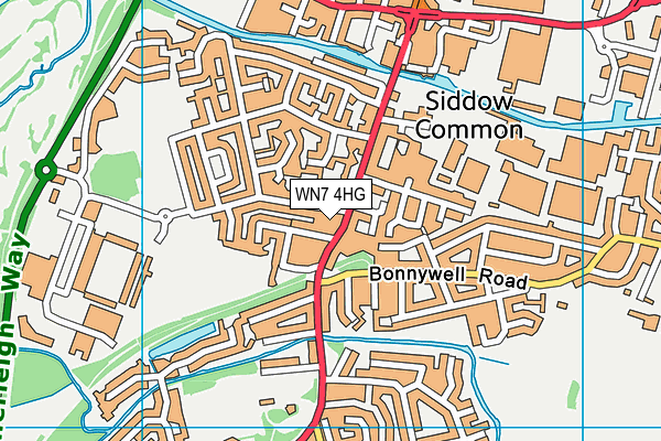WN7 4HG map - OS VectorMap District (Ordnance Survey) WN7 4HG map - OS VectorMap District (Ordnance Survey)