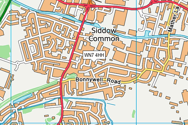 WN7 4HH map - OS VectorMap District (Ordnance Survey) WN7 4HH map - OS VectorMap District (Ordnance Survey)